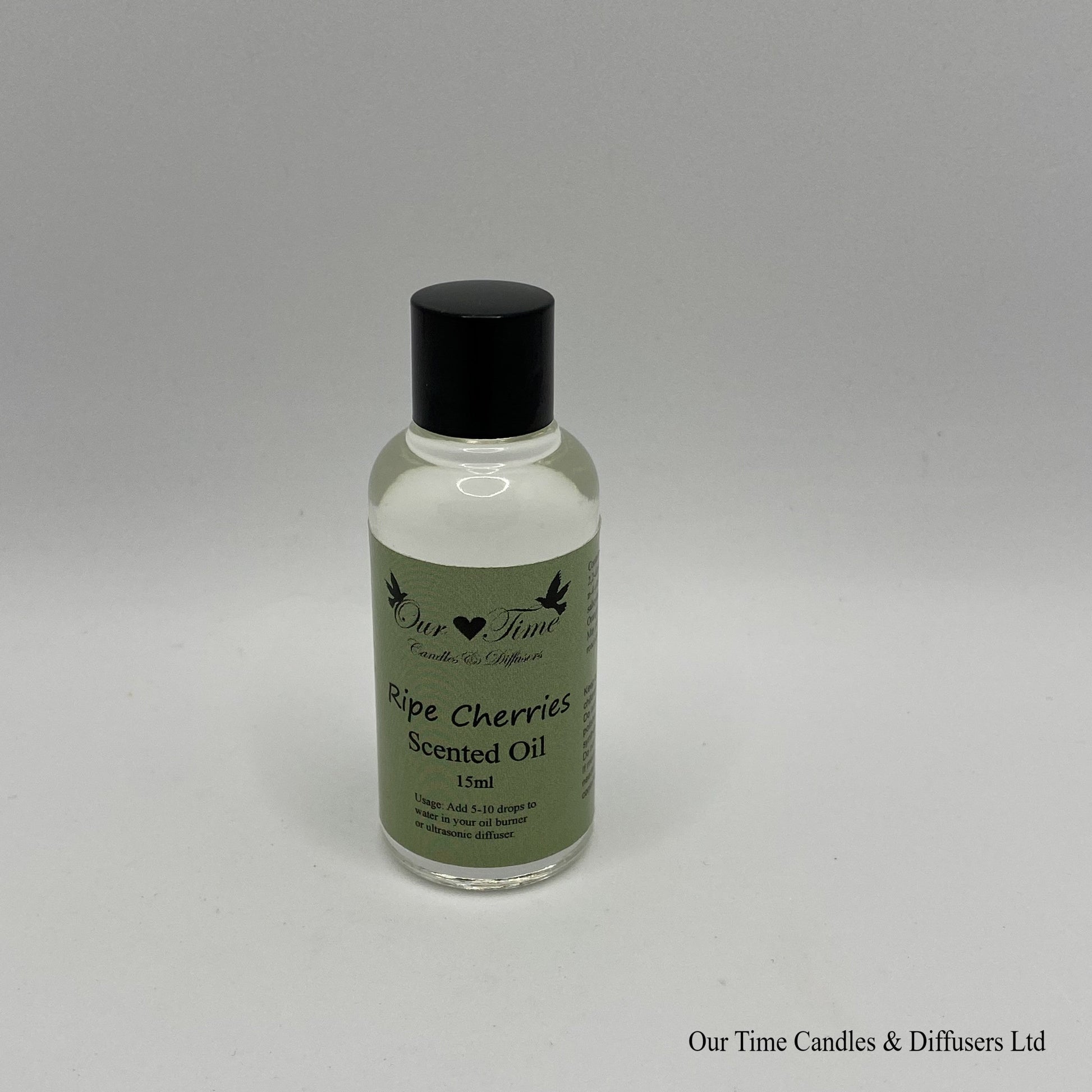 Scented Oil 15ml in clear bottle with black screw cap