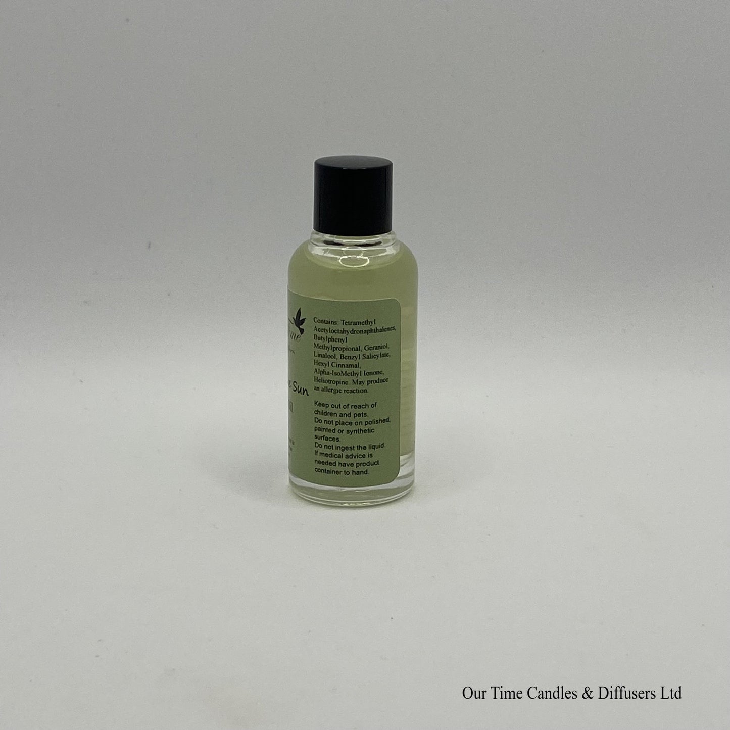 Scented Oil 15ml in clear bottle with black screw cap