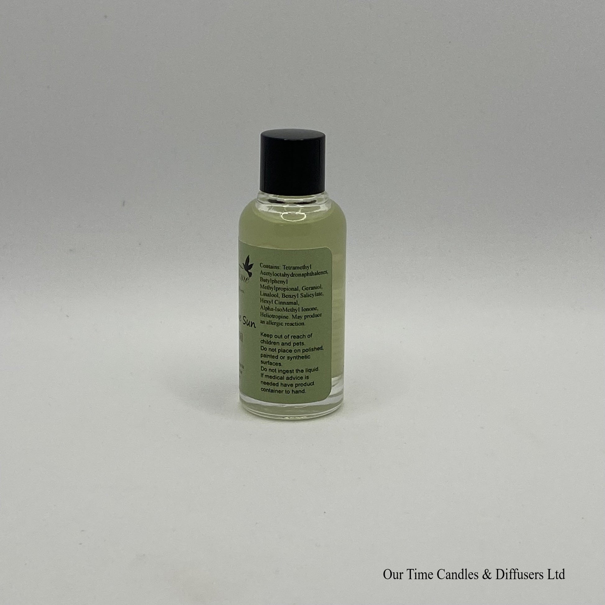 Scented Oil 15ml in clear bottle with black screw cap