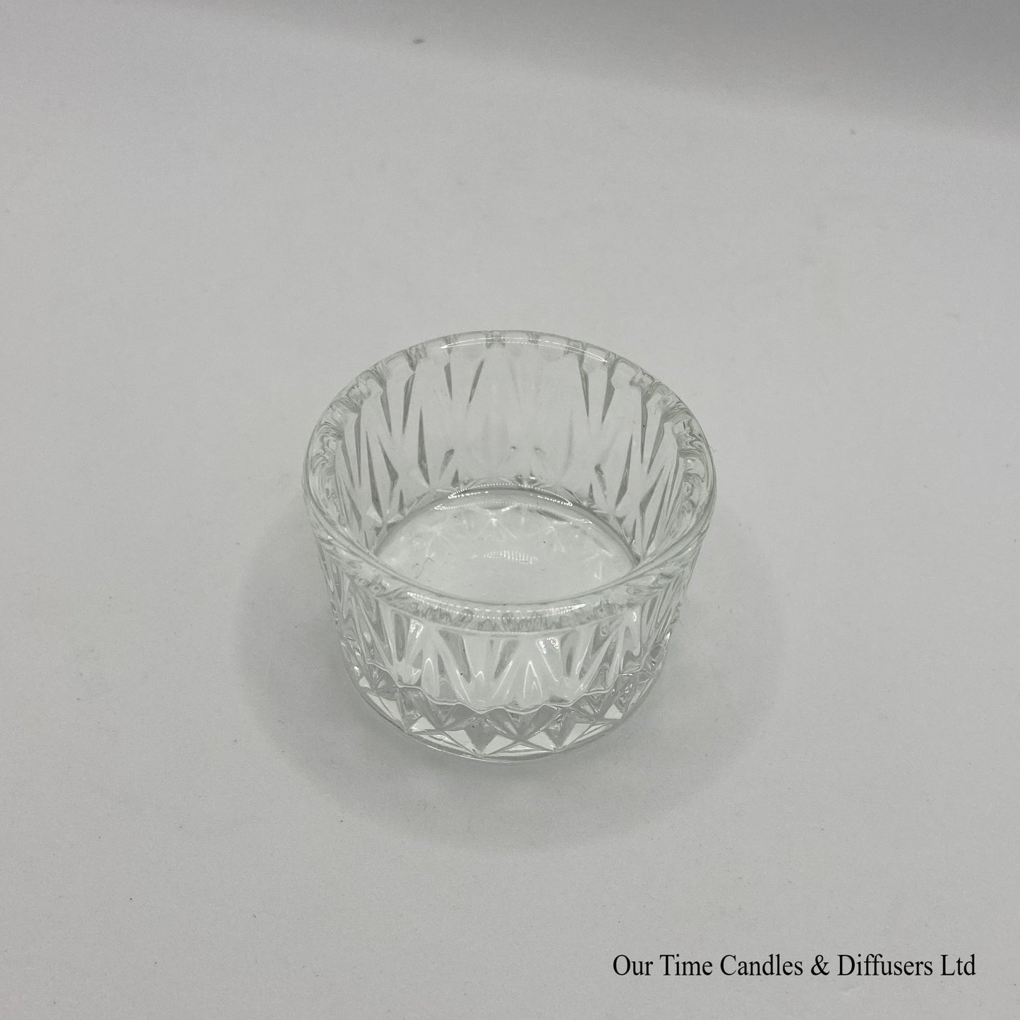 Decorative tealight holder - clear