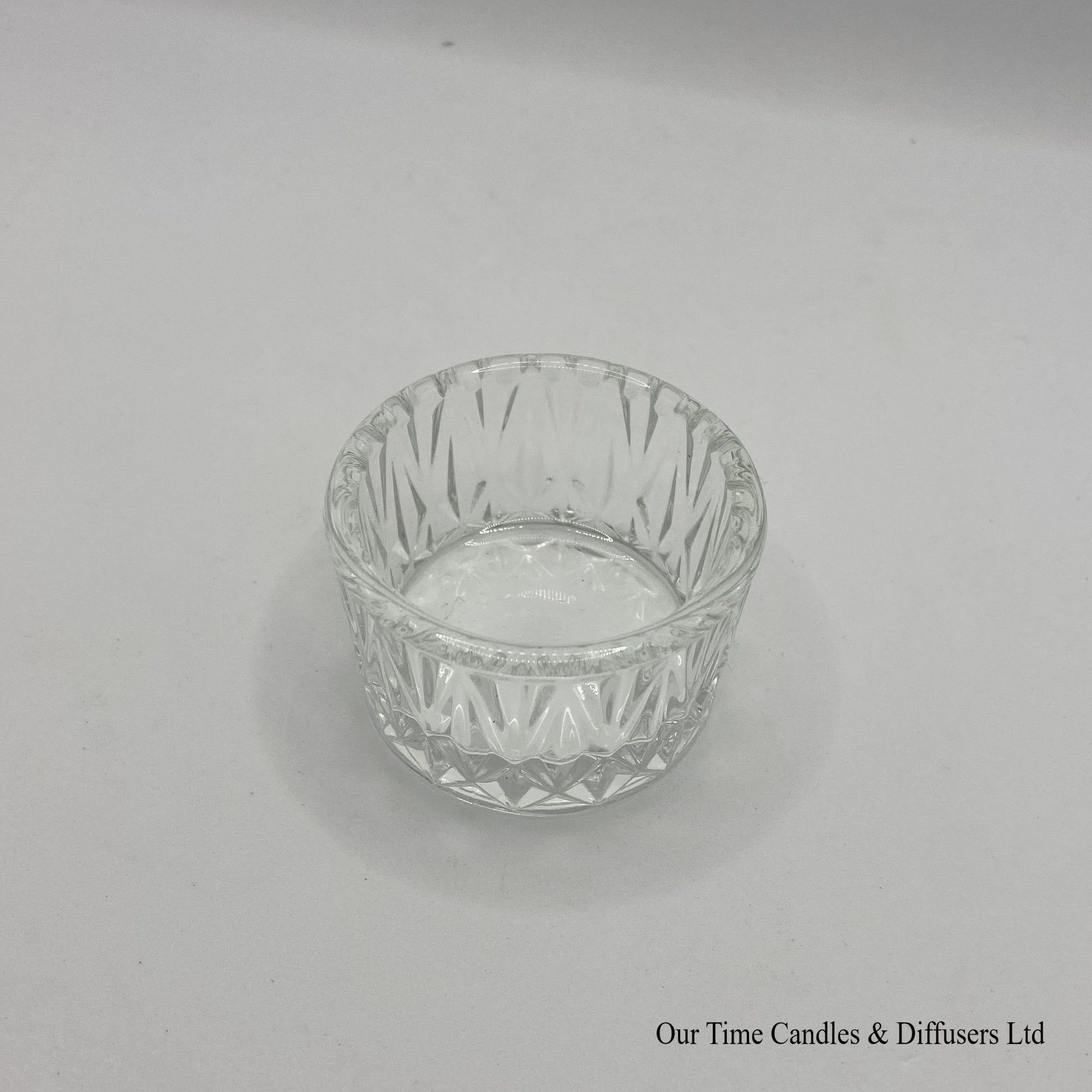 Decorative tealight holder - clear
