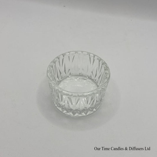 Decorative tealight holder - clear