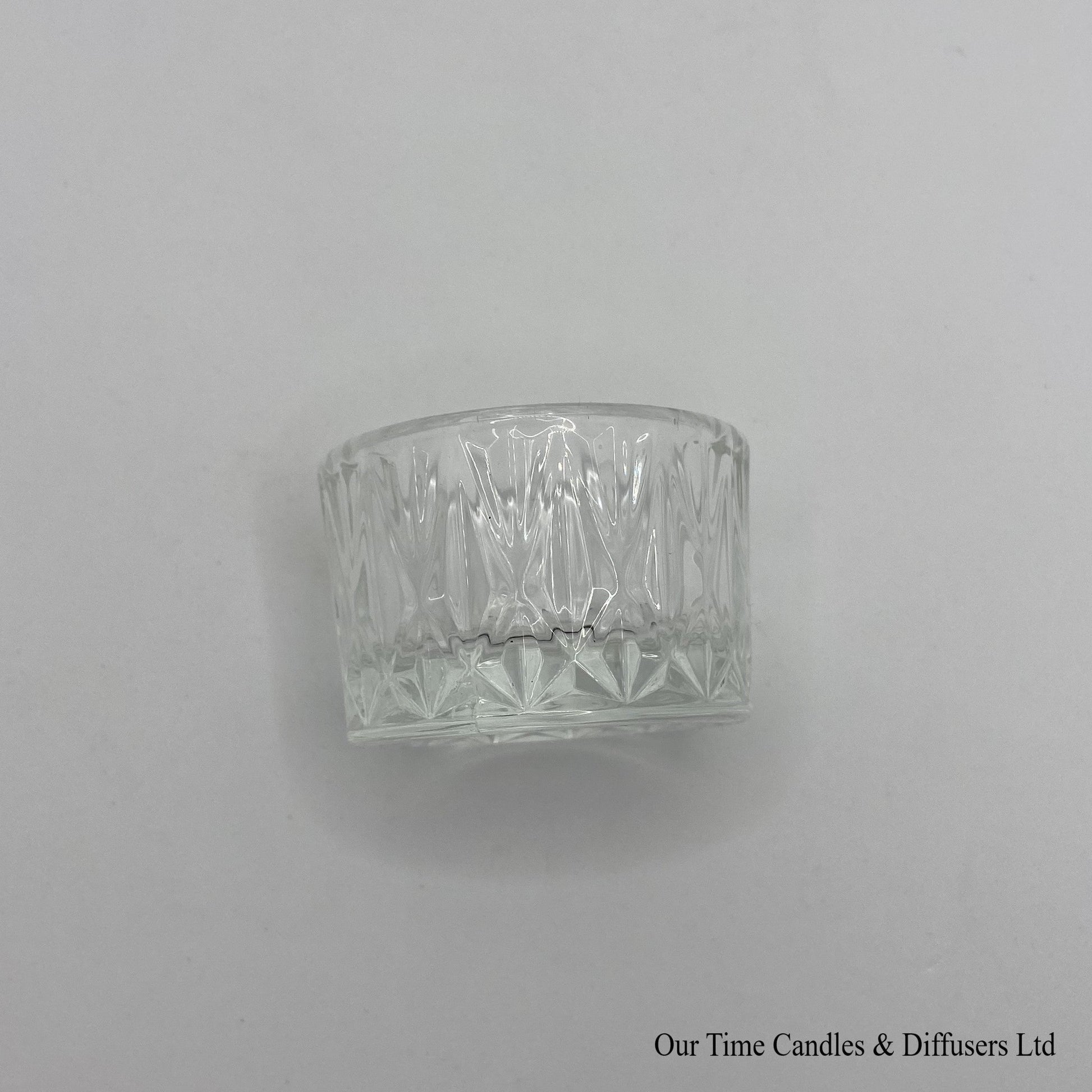 Decorative tealight holder - clear