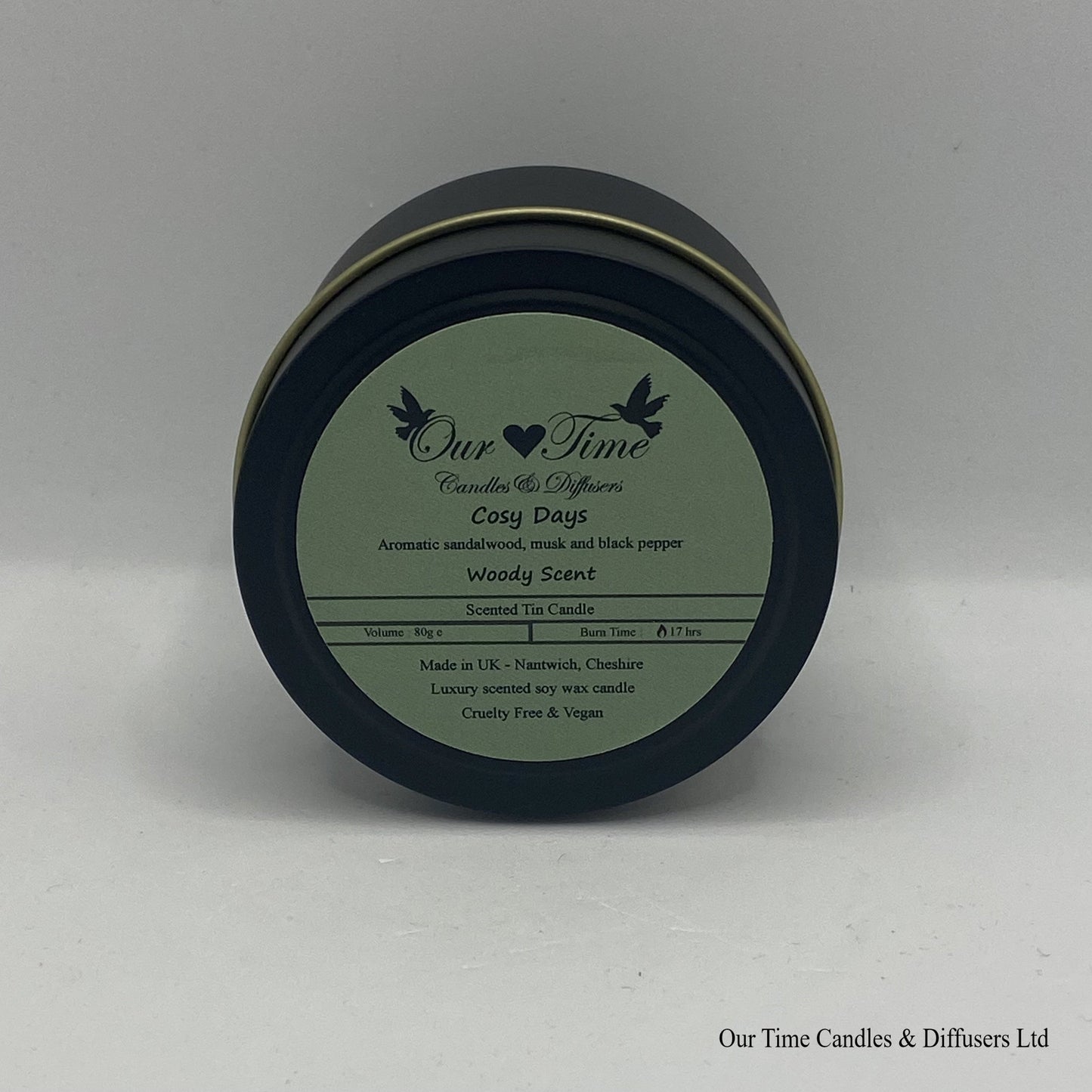 Cosy Days Wax Filled Tin Scented Candle