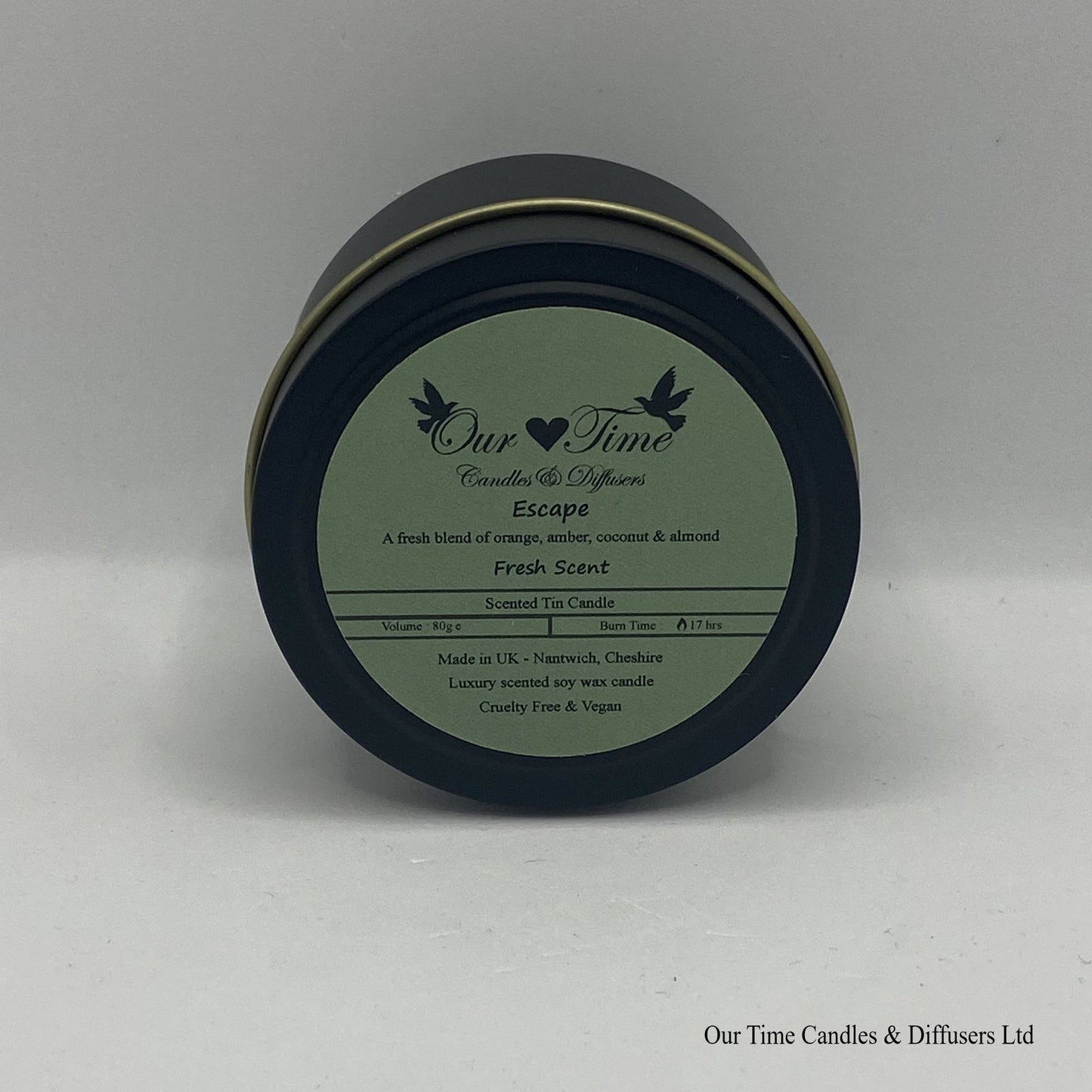 Escape Wax Filled Tin Scented Candle