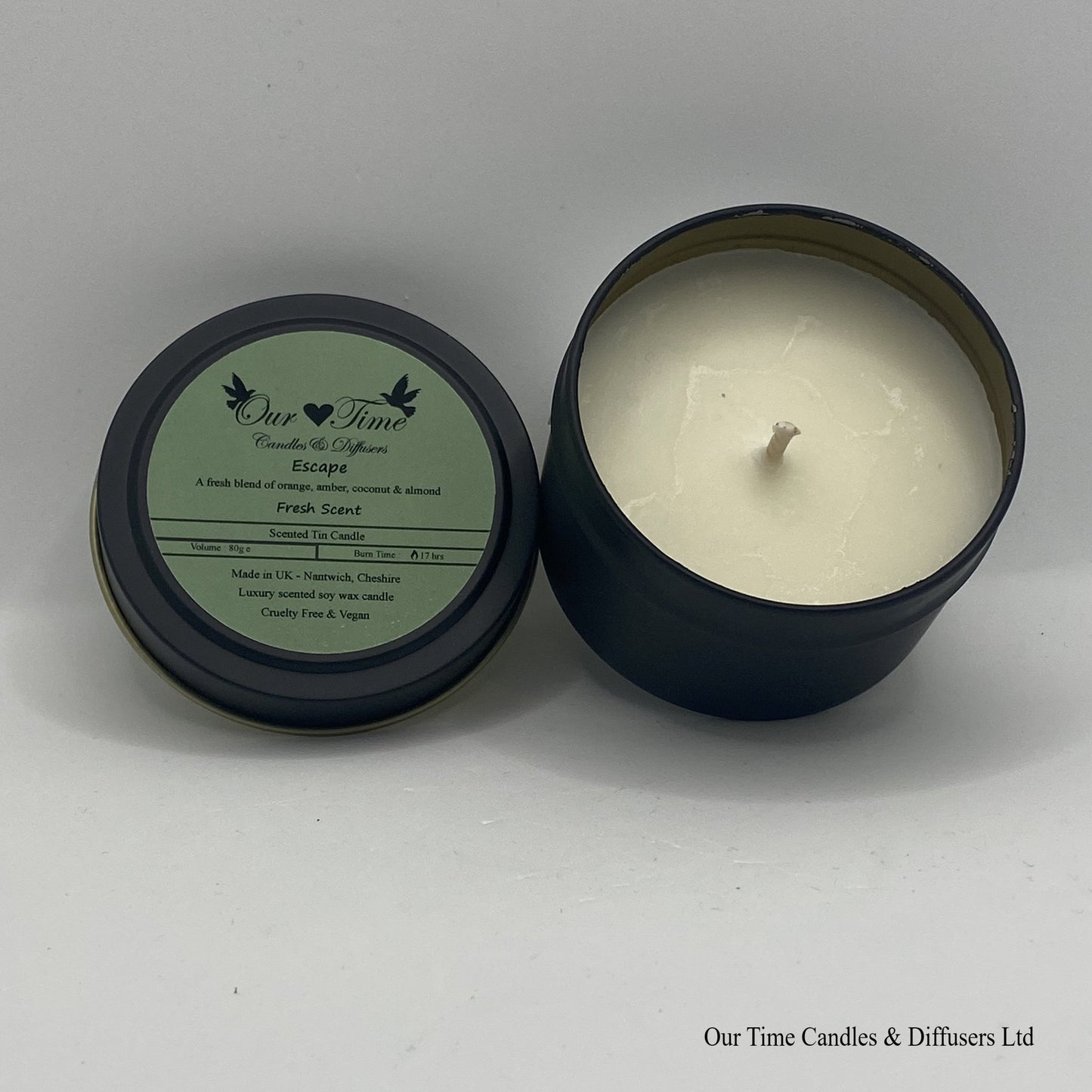 Escape Wax Filled Tin Scented Candle
