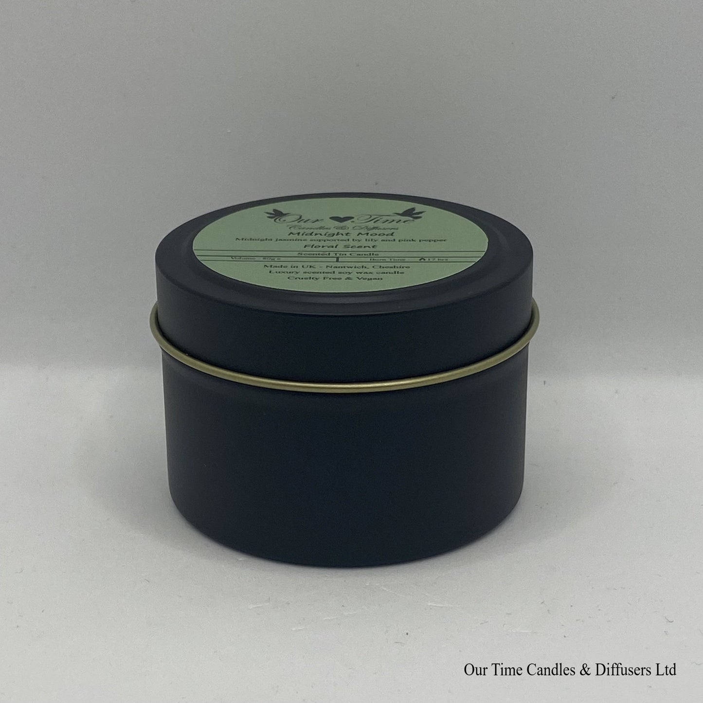 Midnight Mood Wax Filled Tin Scented Candle