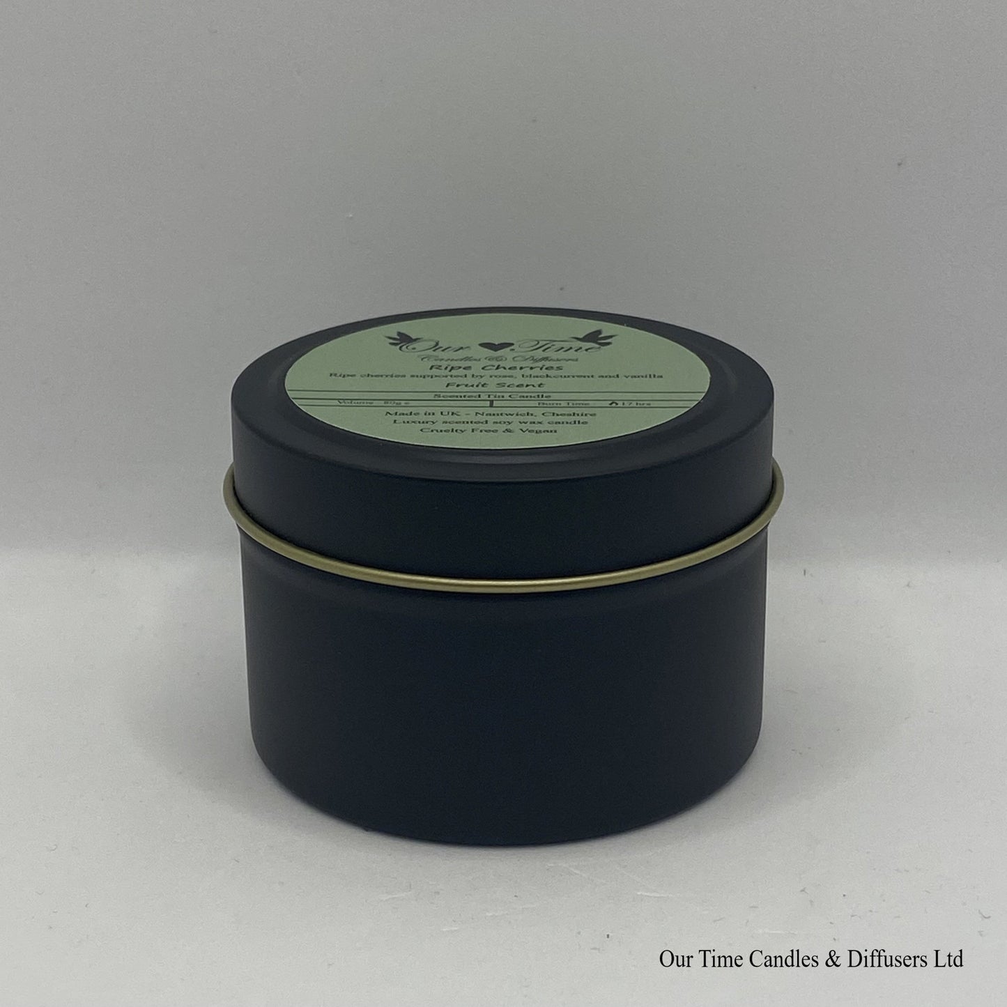 Ripe Cherries Wax Filled Tin Scented Candle