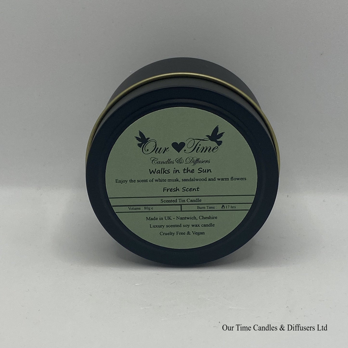 Walks in the Sun Wax Filled Tin Scented Candle