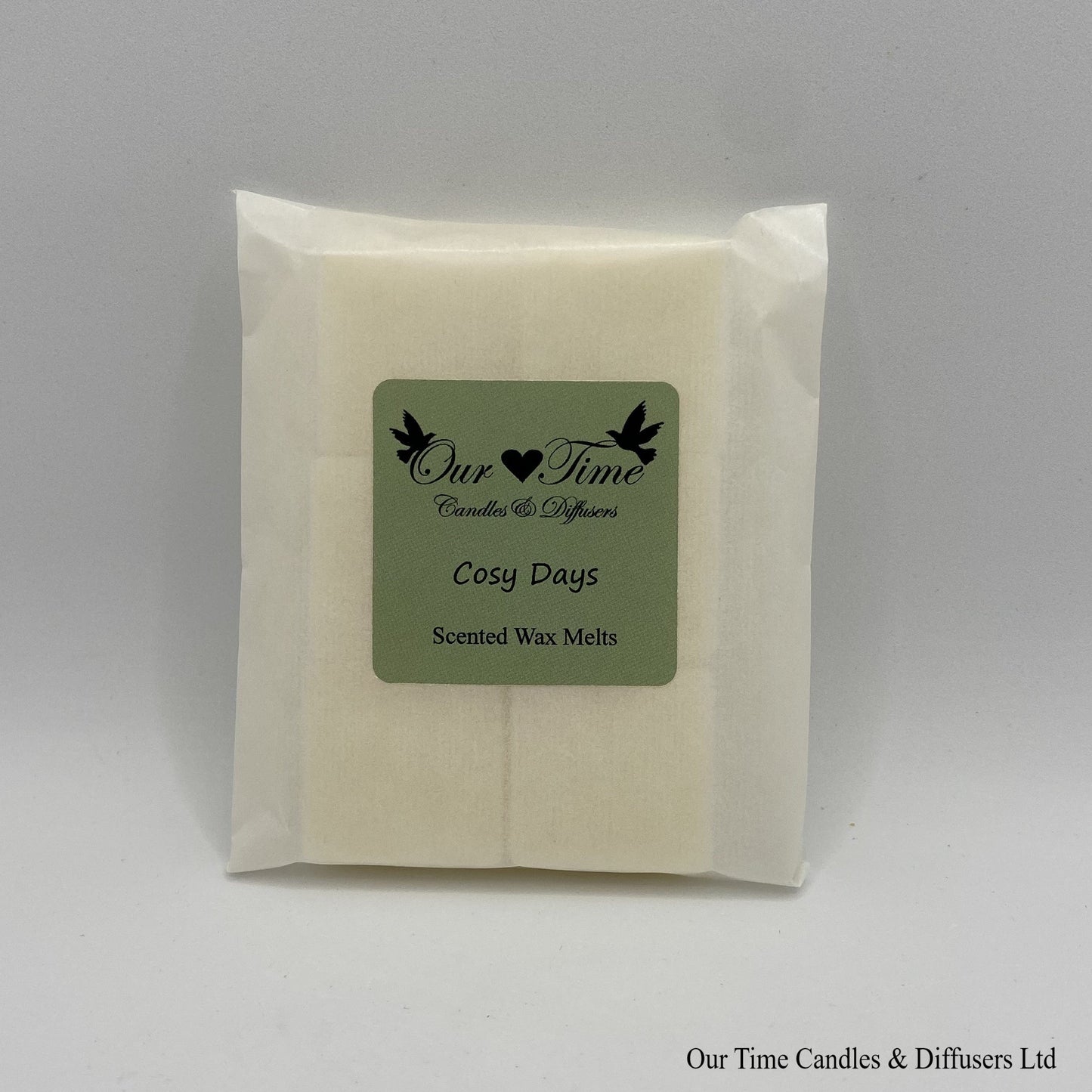 Scented Soy Wax Melt Cubes in a biodegradable bag. Vegan and cruelty free