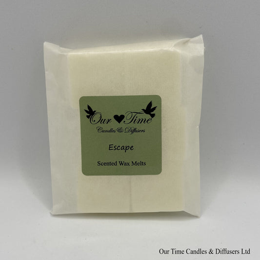 Scented Soy Wax Melt Cubes in a biodegradable bag. Vegan and cruelty free
