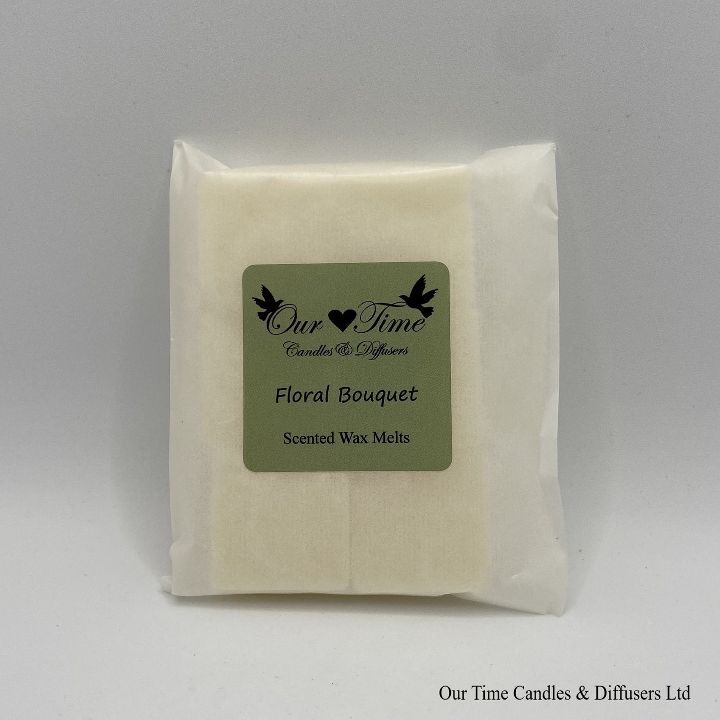 Scented Soy Wax Melt Cubes in a biodegradable bag. Vegan and cruelty free
