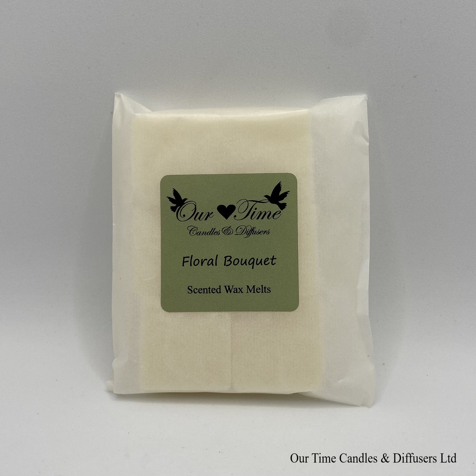 Scented Soy Wax Melt Cubes in a biodegradable bag. Vegan and cruelty free