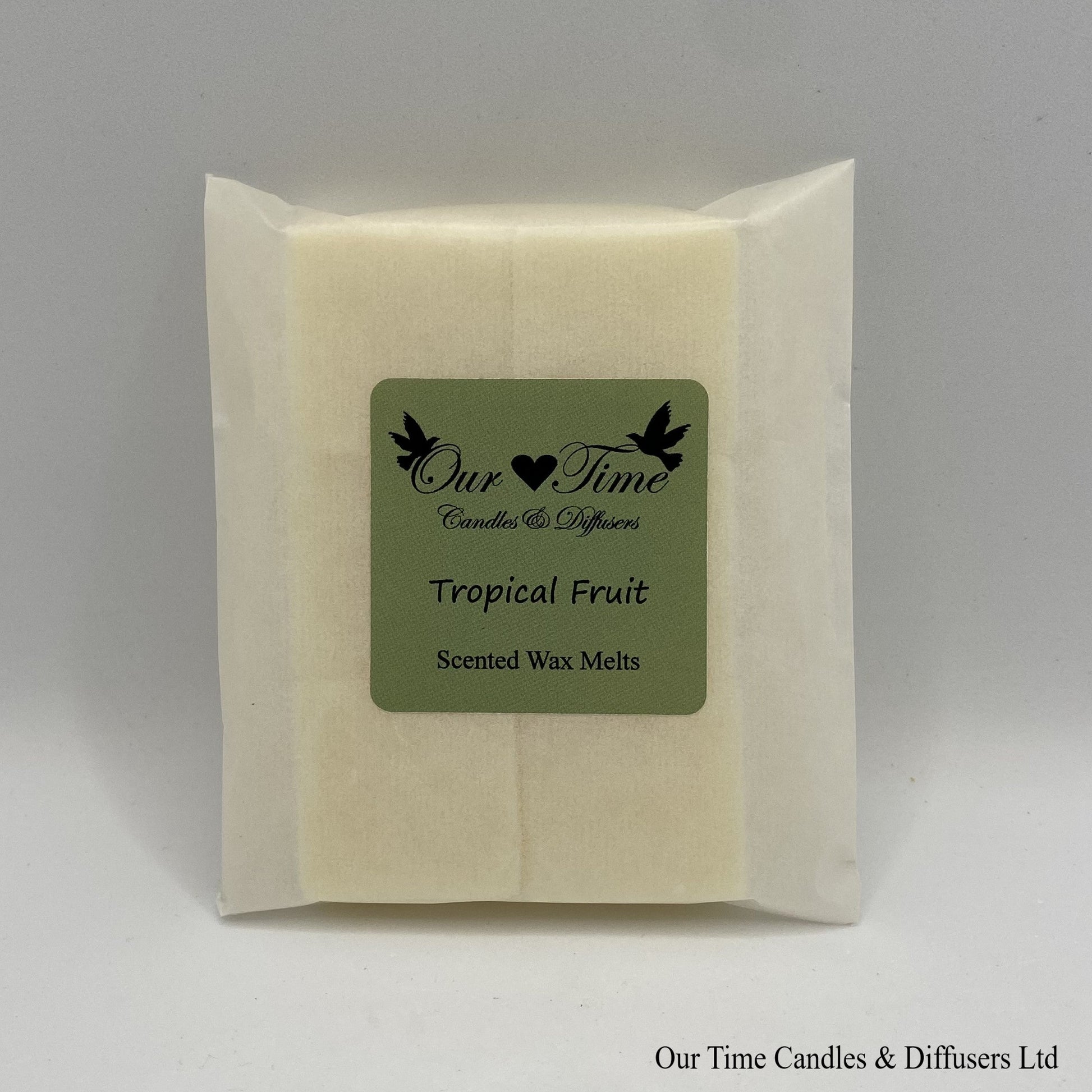Scented Soy Wax Melt Cubes in a biodegradable bag. Vegan and cruelty free