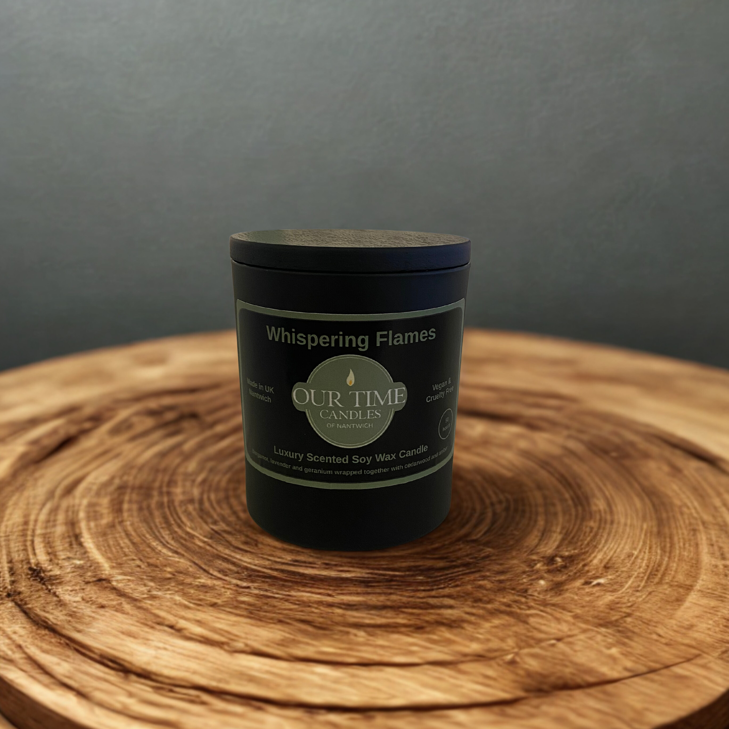 Whispering Flames Large Wax Filled Candle