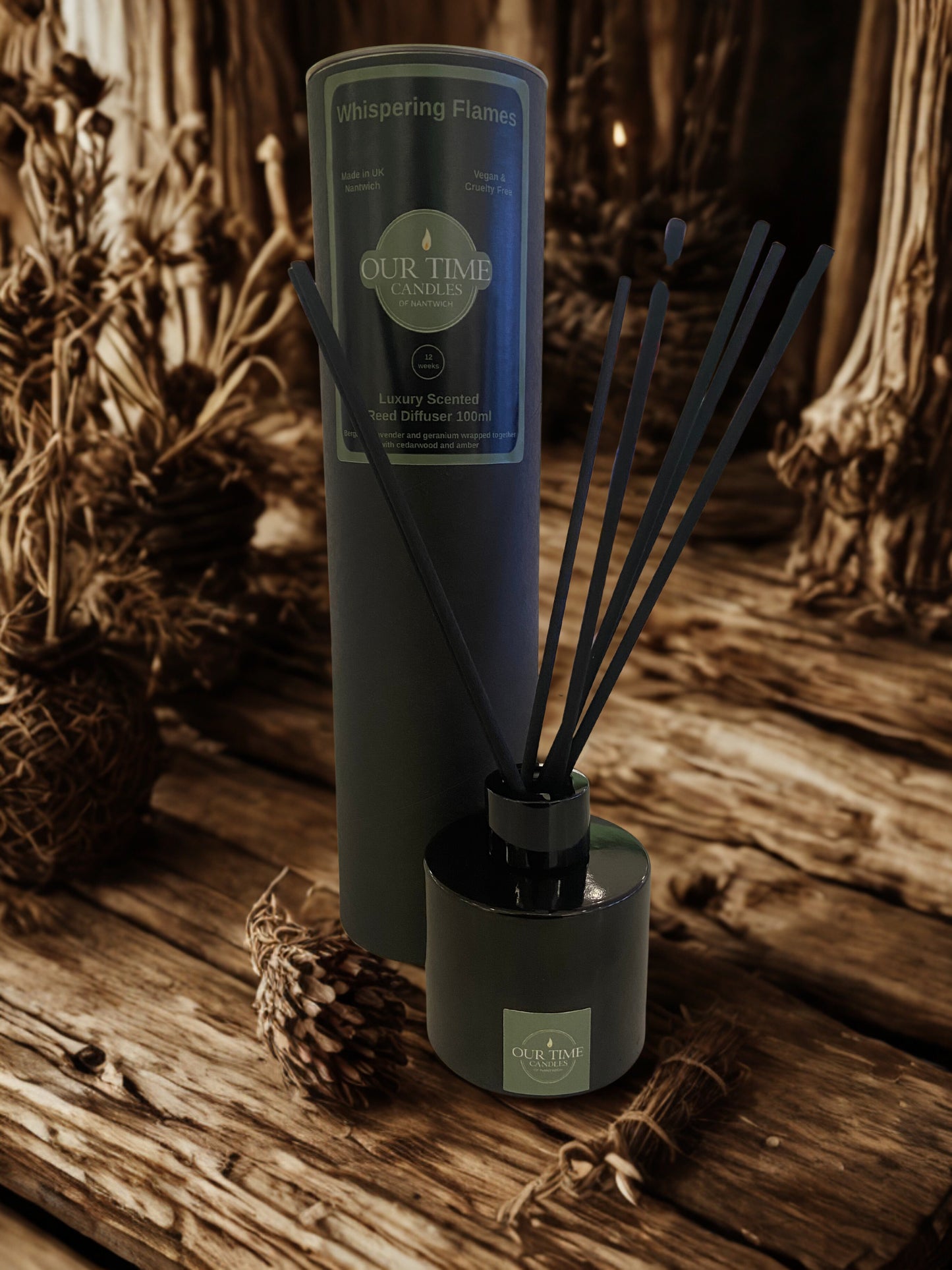 Whispering Flames Reed Diffuser 100ml