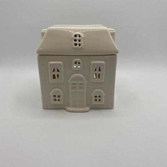 Ceramic House Oil Burner White